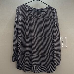 ANA long sleeve black and white sweater